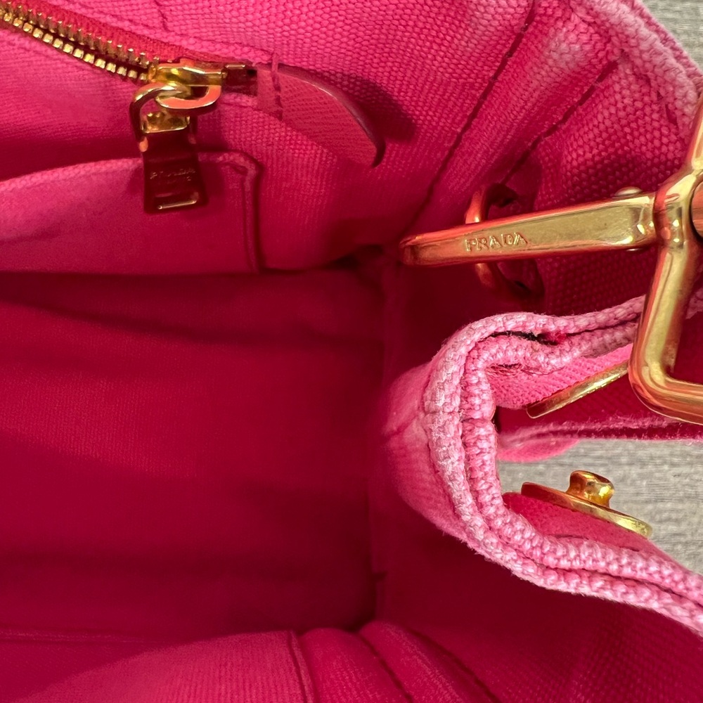 Prada Canapa Pink 2/Way Tote  (A358) - Picture 15 of 17
